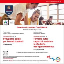 Locandina evento formativo per tutor Formazione per tutor